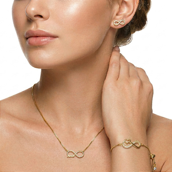CONJUNTO MAE AMOR INFINITO 4 PECAS