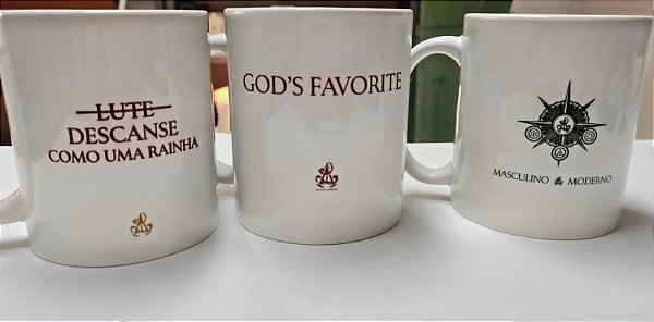 🌹 CANECA FEMININO MODERNO e MASCULINO MODERNO