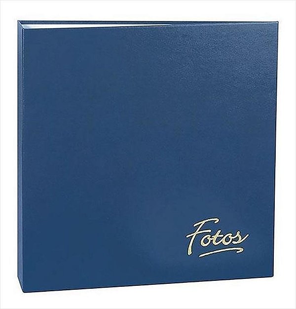 ALBUM MEGA FERRAGEM FOLHA BRANCA PARA 500 FOTOS 10X15 - 167 AZUL
