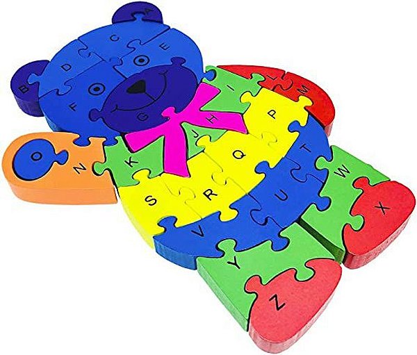 QUEBRA- CABEÇA EM MDF URSO COM 26 Peças - Toy Mix