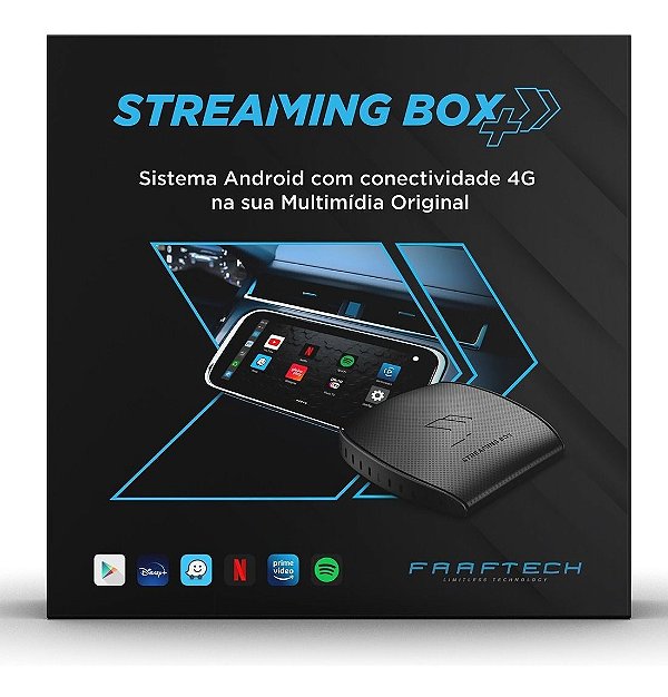 STREAMING BOX 32 GB AUTOMOTIVO PARA CARROS COM SISTEMA CARPLAY