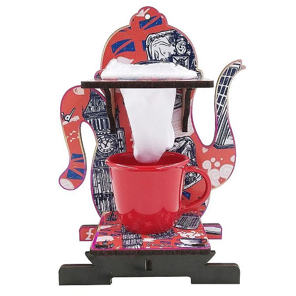 COADOR CANECA SUPORTE MADEIRA BULE