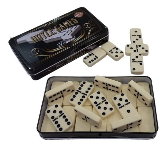 Jogo Domino Grosso Grande Profissional Com Pino Metal Top