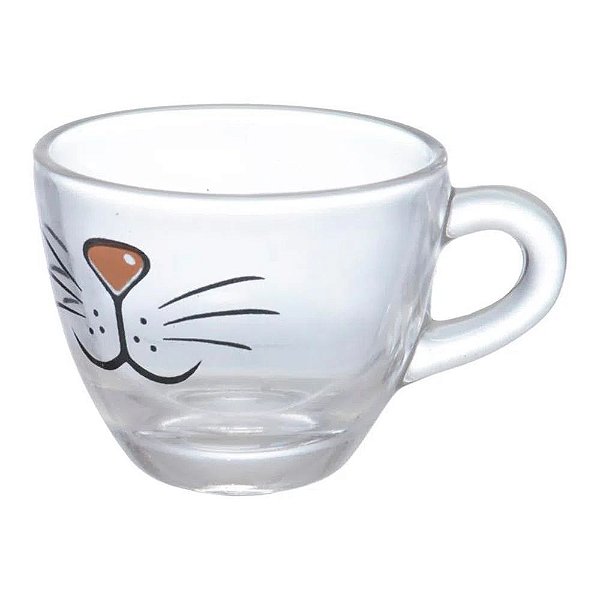JOGO DE XICARA COM 6PCS 55ML CAFE CAT