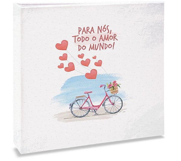 ÁLBUM SCRAP QUADRADO  20 FOLHAS PAPEL BRANCO - 635