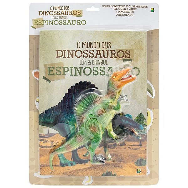 MUNDO DOS DINOSSAUROS  LEIA E BRINQUE O ESPINOSSAURO