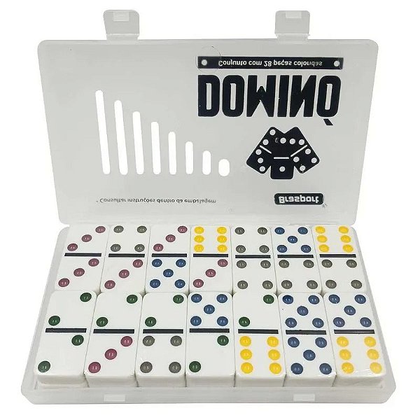 JOGO DE DOMINO 9MM 28 PEÇAS
