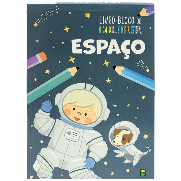 LIVRO BLOCO DE COLORIR ESPACO
