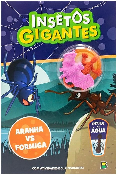 LIVRO INSETOS GIGANTES  LIVRO DE ATIVIDADES ARANHA VS FORMIGA