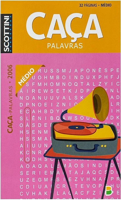 CAÇA PALAVRAS 32P N 2006 MEDIO SCOTTINI