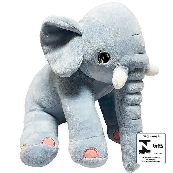 BICHO DE PELUCIA ELEFANTE 25CM