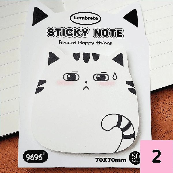 BLOCO ANOTACAO GATO