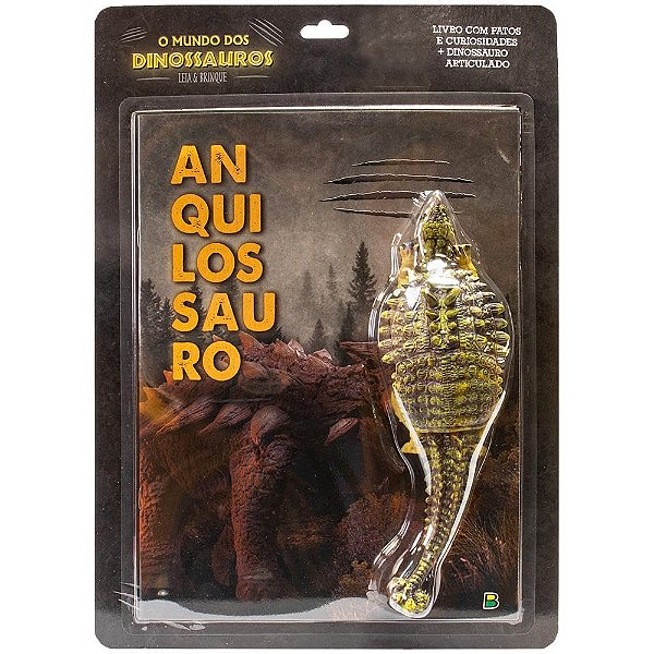 MUNDO DOS DINOSSAUROS LEIA & BRINQUE ANQUILOSSAURO