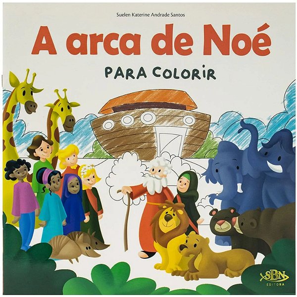 LIVRO CONTOS BIBLICOS PARA COLORIR A ARCA DE NOE