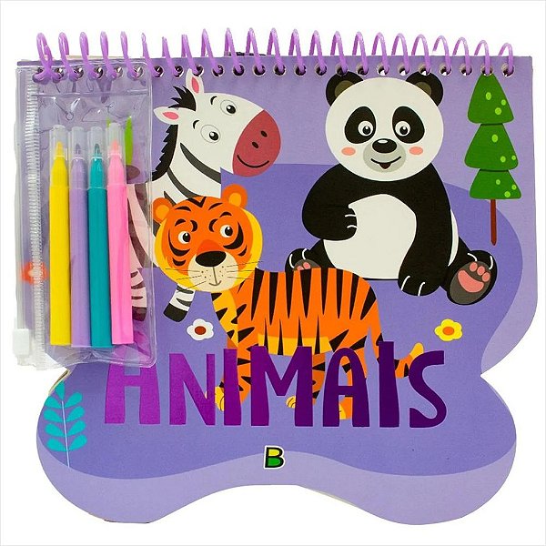 LIVRO AVENTURAS COM CORES ANIMAIS