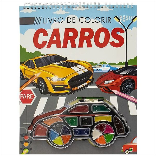LIVRO DE COLORIR INCRIVEIS VEICULOS CARROS