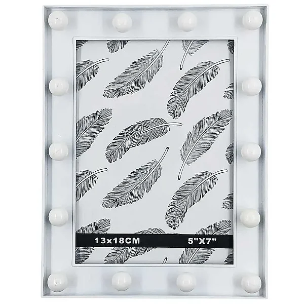 Porta Retrato Decorativo Com LED 13x18cm em Plástico