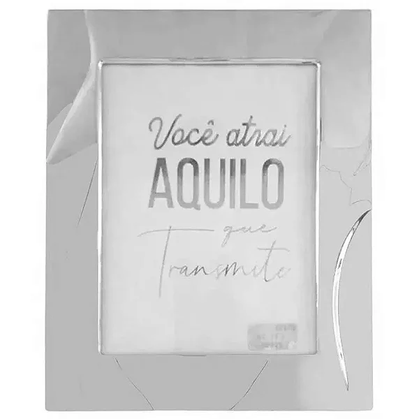 Porta Retrato Decorativo em Alumínio 10x15cm