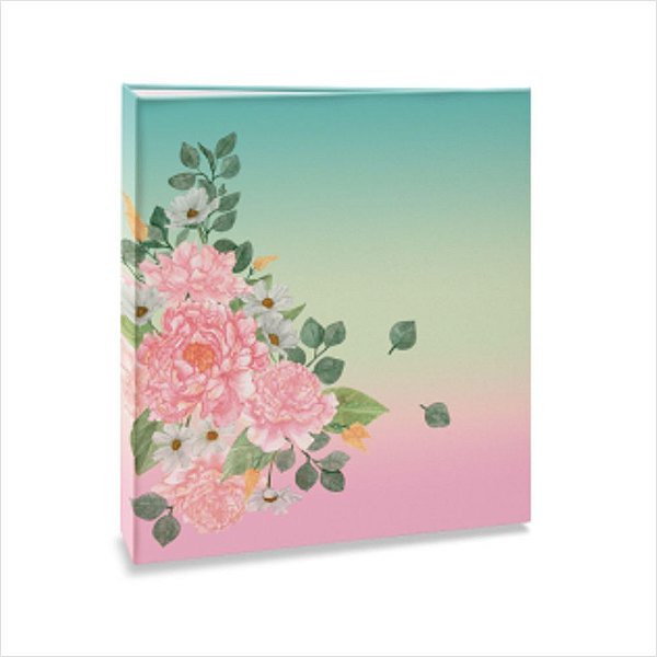 ALBUM CAPA DURA PARA 120 FOTOS 10X15 FLORAL 333