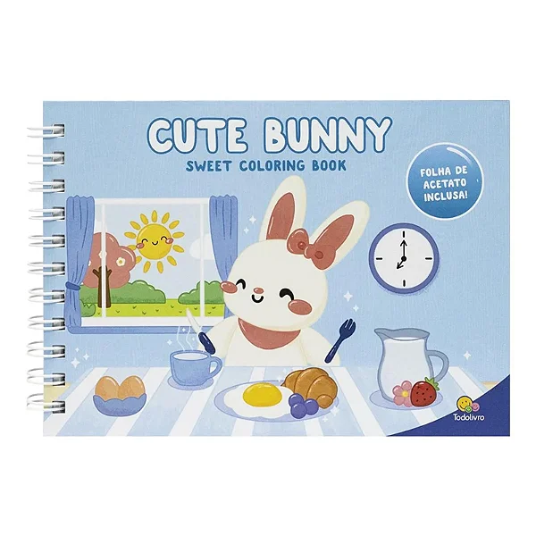 Livro De Colorir Cute Bunny Sweet Coloring Book bobbie Goods