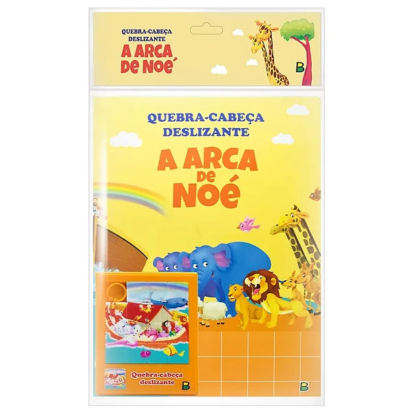 LIVRO E QUEBRA-CABECA DESLIZANTE A ARCA DE NOE