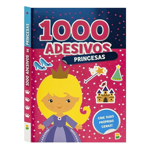 LIVRO COM 1000 ADESIVOS INCRIVEIS PRINCESAS