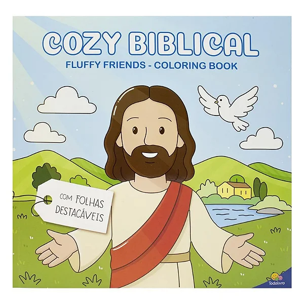 LIVRO DE COLORIR FLUFFY FRIENDS  COZY BIBLICAL