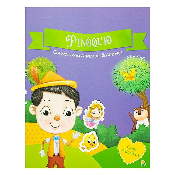 LIVRO CLASSICOS COM ATIVIDADES E ADESIVOS PINOQUIO