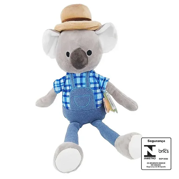 ANIMAIS DIVERSOS 39CM PELUCIA coala de roupa