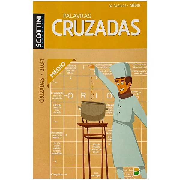 PALAVRAS CRUZADAS SCOTTINI  (32P) N.2034 (MEDIO)