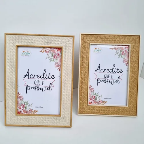 Porta Retrato Decorativo 10x15cm  Fu Xing