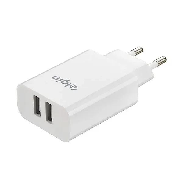 CARREGADOR USB PARA TOMADA E BIVOLT 2 USB 2A 10W