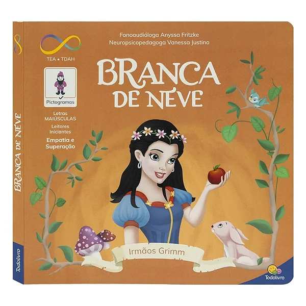 LIVRO NEURODIVERSIDADE CLASSICOS BRANCA DE NEVE
