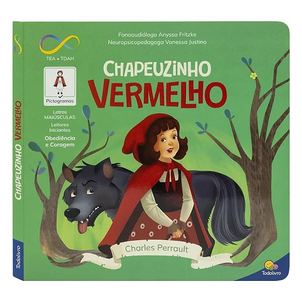 LIVRO NEURODIVERSIDADE CLASSICOS CHAPEUZINHO VERMELHO