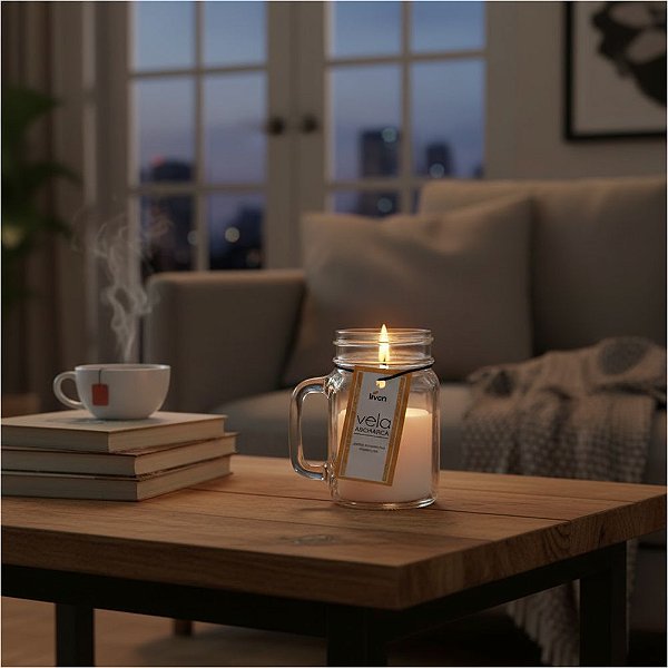 Vela Aromática Color 7x4cm em Vidro