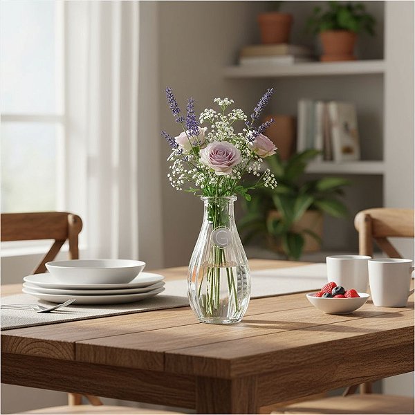 Vaso decorativo de vidro 14,5X4,5CM