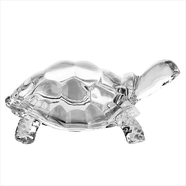 Enfeite de Vidro Tartaruga 12x8,5 cm