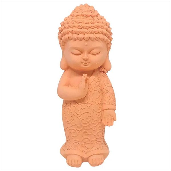 Buda em Pé Decorativo 14cm em Resina