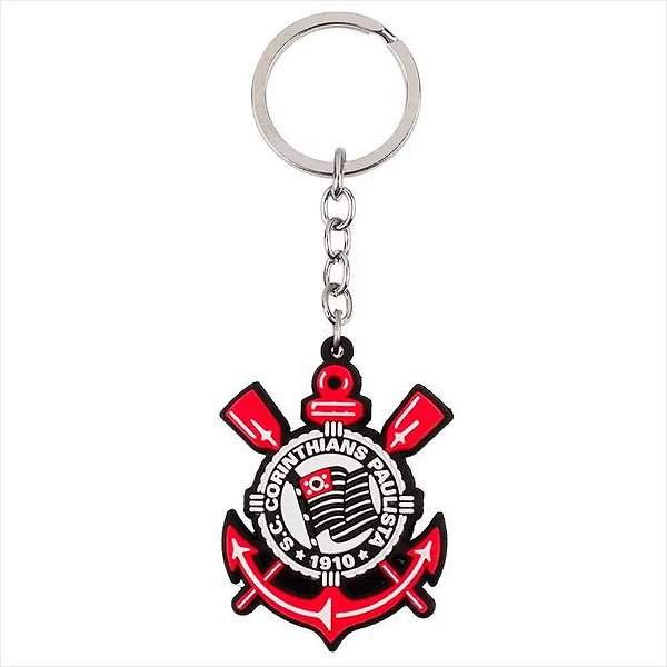 Chaveiro Corinthians 3D 11cm em PVC Oficial