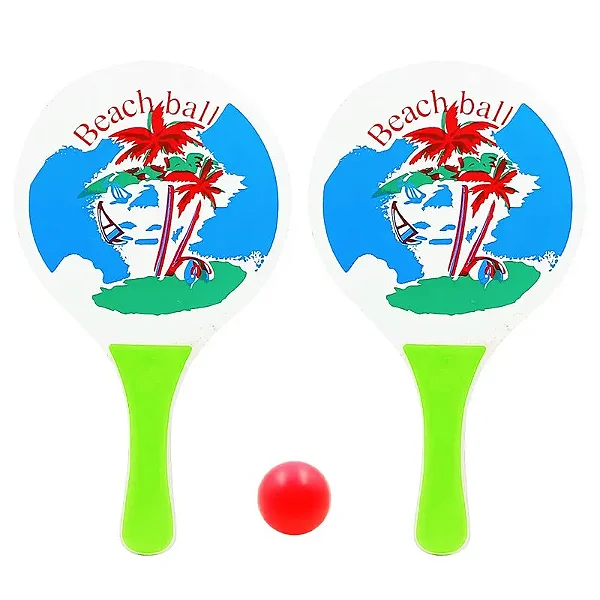 Jogo de Frescobol 3 Peças em MDF Redstar