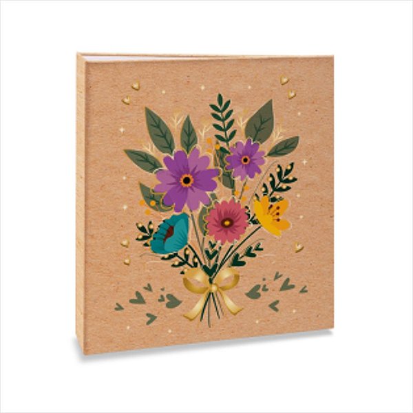 Album Floral Capa Dura para 60 fotos 10x15 332