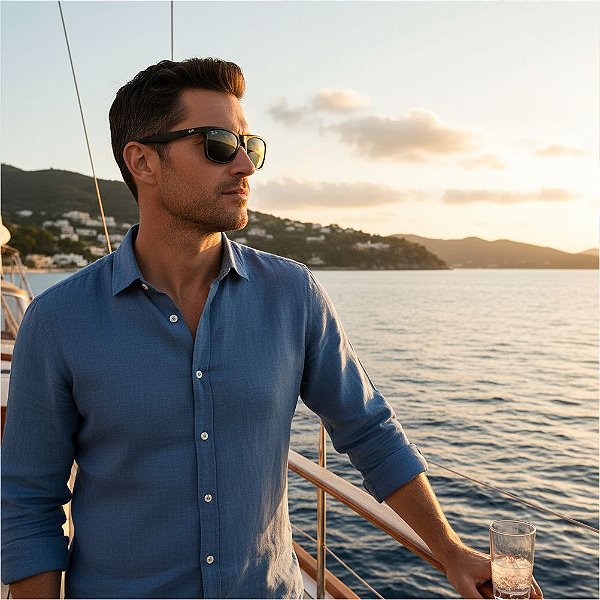 Armação solar Ray Ban RB4373L 606981 145 58 3P  Original