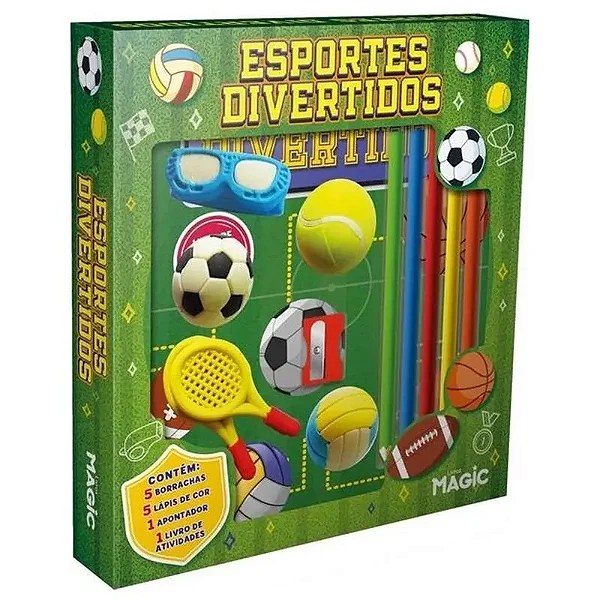 Livro Infantil Para Colorir Esportes Divertidos 20cm Papel