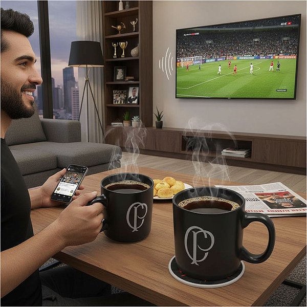 Caneca do Corinthians Mini de Ceramica 100 ML Oficial