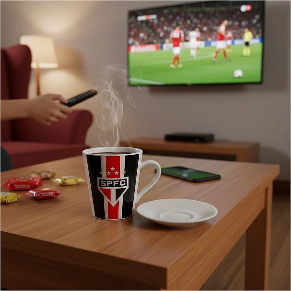 Caneca de Porcelana São Paulo FC  290ml Allmix Oficial