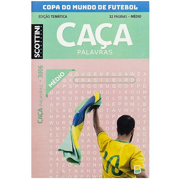 CAÇA PALAVRAS SCOTTINI  COPA DO MUNDO N3006 32P MEDIO