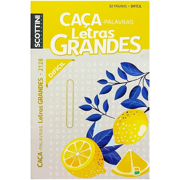 CAÇA PALAVRAS SCOTTINI  GRANDES N2128 32P DIFICIL