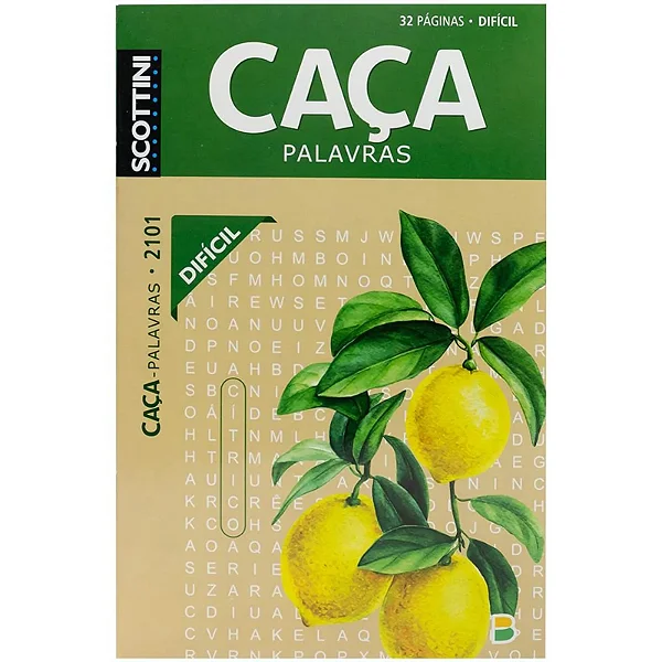 CAÇA PALAVRAS SCOTTINI  N2101 32P DIFICIL