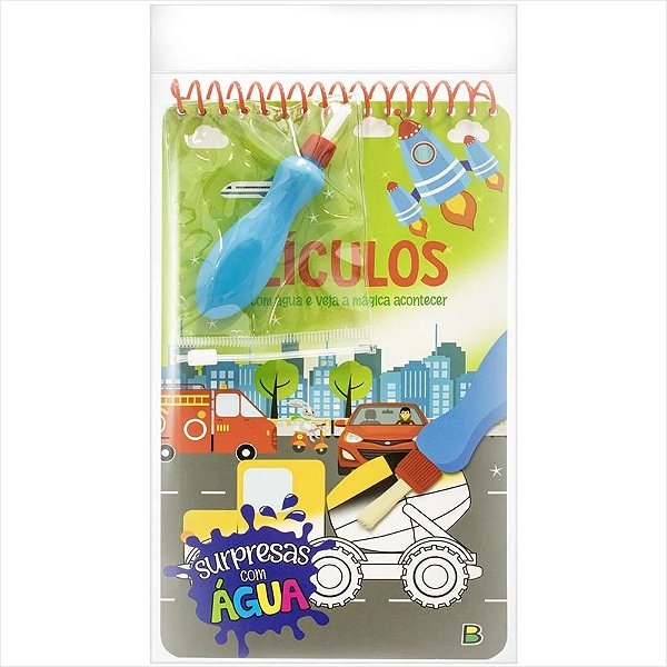 LIVRO SURPRESAS COM AGUA VEICULOS