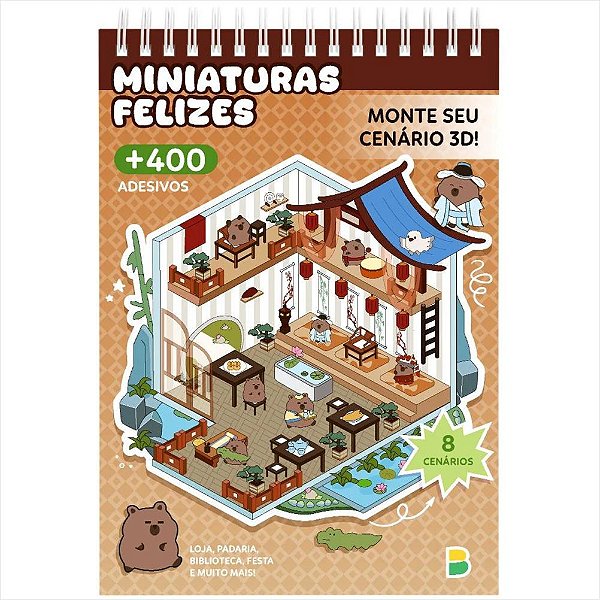 LIVRO PEQUENO MUNDO 3D MINIATURAS FELIZES